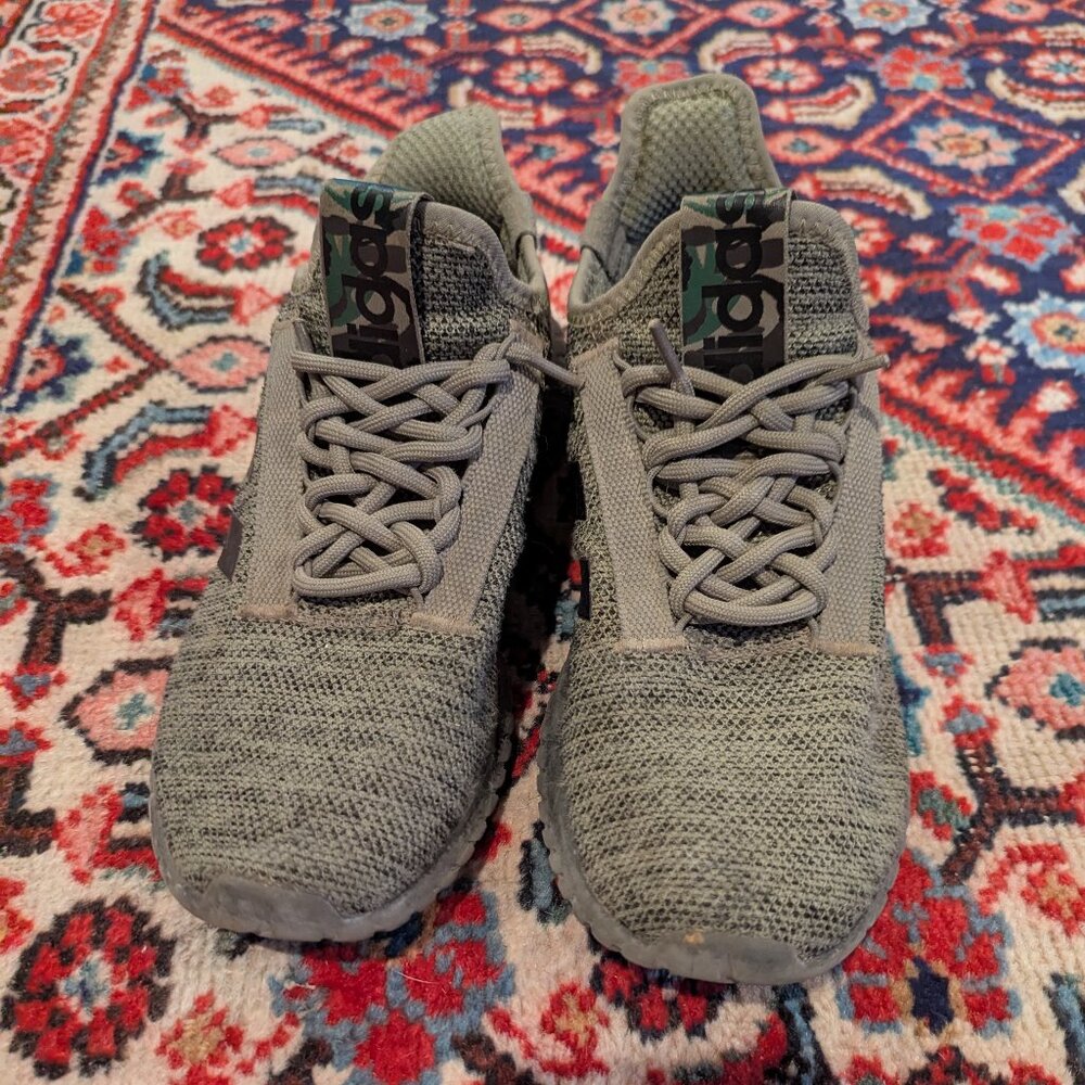 Adidas Olive KnitMesh Athletic Sneakers